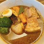 東京らっきょブラザーズ - 豚の角煮✖️野菜カレー