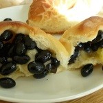 茶ぱん - 豆バターの中身ｗ