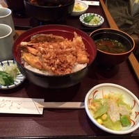 天ぷら ひさご - ご飯が見えてますよ