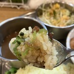 カレーの店 ガン爺 - ライス、カレー、薬味
