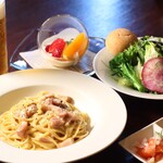 KITCHEN MARU - 料理写真:パスタセット一例(ディナー)