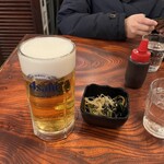 Momburammorishitaten - ビールとランチセットの春雨サラダ