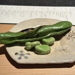 日本焼肉はせ川 別亭 - 見事な蚕豆