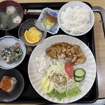 れん花 - 日替り定食(チキンの甘酢餡)