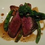 Restaurant OKADA - ［１回目］山形県産・米沢牛ウチモモのステーキ マデラソース