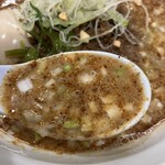 Agodashi Chuukasoba Rokumitei - 味玉担々麺　　950円(税込)  スープ