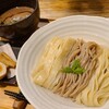 笑う門には福喜多る - 《3そば》吊し炭焼き叉焼セット(税込1,078円)
トッピングは吊し炭焼き叉焼【4枚】、煮玉子【ハーフ1個】、麻筍
浸けスープは❶豚骨系と❷魚介系のブレンド
麺は3種類あり①平麺②麦麺③極太麺
