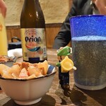 Debiru Okinawa - オライオンビールとお通し