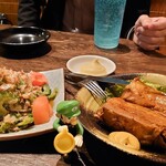 でーびる沖縄 - ゴーヤサラダとラフテー
