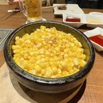 肉のひぐち直営焼肉 安福 - とうもろこしの石焼きごはん