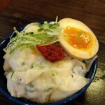 俺の中華たなか家 - トッピング類を「半ライス」に移設してオリジナル「辛味噌ワンタン丼」の出来上がり＼(^o^)／