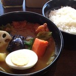 CoCo壱番屋 - ココイチ流チキンスープカレー880円
            
            店員さんやお店のサービスが良かったです！