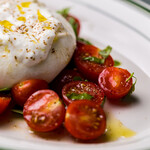 Burrata cheese caprese