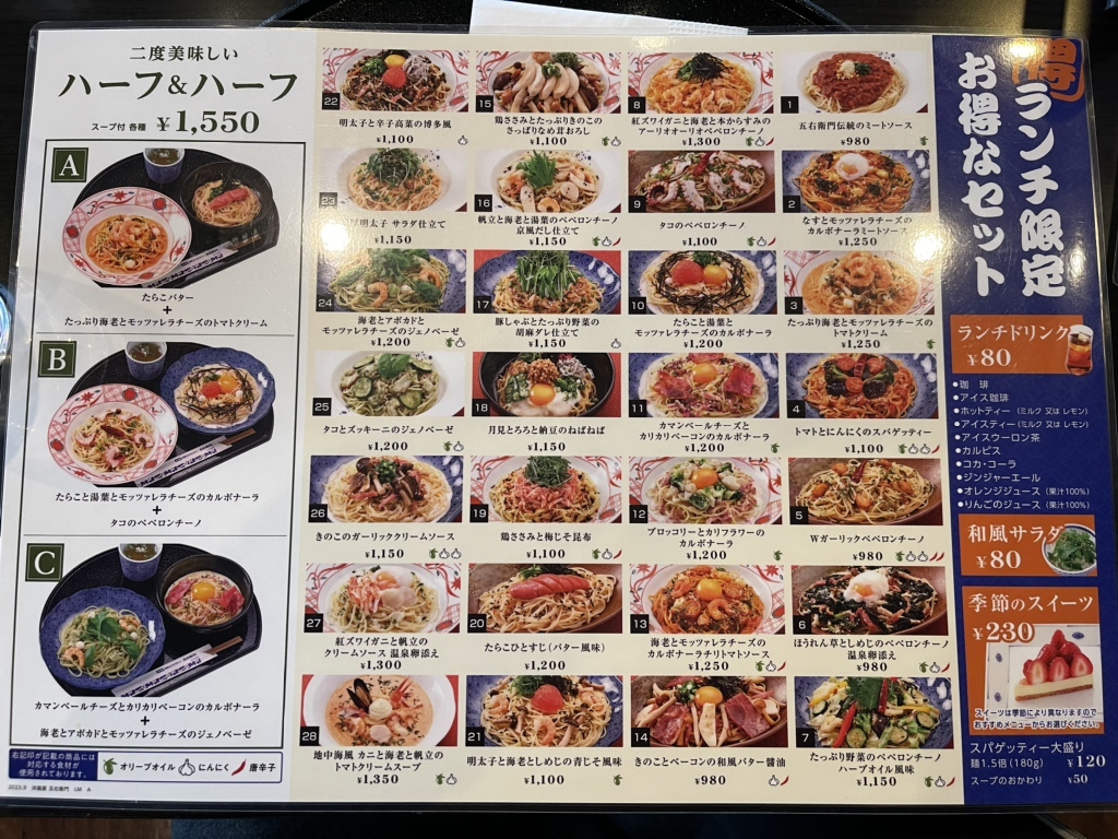 五右衛門 お箸で食べるスパゲッティ！郡山富田駅「洋麺屋五右衛門」 - 東海住宅