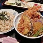 Tachibana - 天丼とざる蕎麦のセット