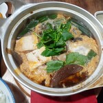 ナカガワ☆スエ食堂 - 野菜たっぷりのどじょう鍋(柳川鍋)