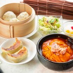 蟹肉天神饭+小笼包或饺子