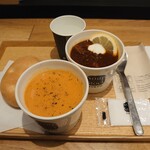 Soup Stock Tokyo - 東京ボルシチ、オマール海老のビスク、フォッカッチャ②