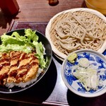 235857078 - ミルフィーユカツと冷たいお蕎麦のセット