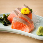 salmon sashimi