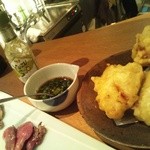 るこっく - とり天　半量にしてもらってもこの量！　^^;