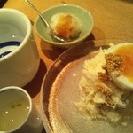 るこっく - お通し＆焼酎＆薫玉のポテトサラダ