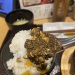 Kushi Tempura Yaki Shourompou Shokudou Maruni - 味が濃いめなので最低でも半々くらいのご飯が必須