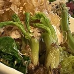 焼きもの家 慶 - タラの芽、わらび、フキノトウ、菜の花のカルテット^_^