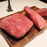 Steak Dining Vitis - 左から『イチボ⇒タン元⇒内腿』