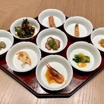 一碗水 - ②季節の前菜2品＋③七菜盆