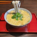 北海道料理 北新地 太田 - 当店人気の〆メニュー【玉子とじにゅうめん】ごま麺です