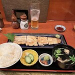 Shirayuki - 鰻の白焼き定食（肝吸い変更）