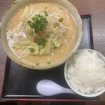 みそ壱 - 野菜みそラーメン 大盛   半ライス