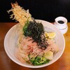 Dotou Zeniya - 海老天1本釣りうどん ぶっかけ･冷
                (並 麺500g 1,350円)