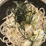 蕎麦とラー油 - 