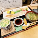 座談会席 豊しま - 旬定食 1200円
            ※1日、20食限定