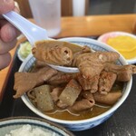 永井食堂 - もつ煮大盛り定食