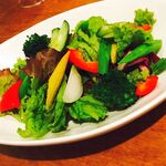 多彩蔬菜豐富的綠色沙拉