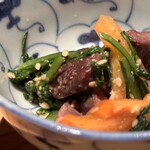 とり茶太郎 - 信州黄金軍鶏砂肝春菊