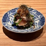 とり茶太郎 - 比内地鶏の笹身鳥わさと山山葵