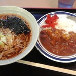 名代 富士そば - ミニカレーと蕎麦セット ５００円也