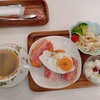 Caffe Sole - ベーコンエッグフレンチトースト　ホットコーヒー