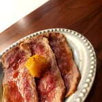 bar kinari - 牛ロース肉たたき