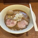 麺屋 清水 - 魚介ラーメン(☆☆☆☆☆)＋玉子
