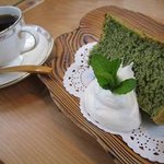 自家焙煎珈琲 Cafe Kubel - シフォンケーキセット（600円）