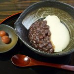 芭蕉庵 - ＜2009年10月＞そばがきぜんざい￥620