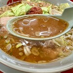 ラーメン山岡家 - スープ。