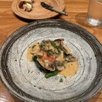 フレンチ バー サンジャック - メインはお肉かお魚でチョイス。わたしはお魚。鯛でした。