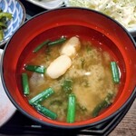 Bonten Shokudou - 本日のサービスランチ定食の味噌汁
