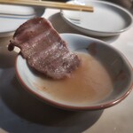 生ホルモン処 おさむちゃん。 - あさむちゃん特製　梅レモン汁で　ひゃあ～